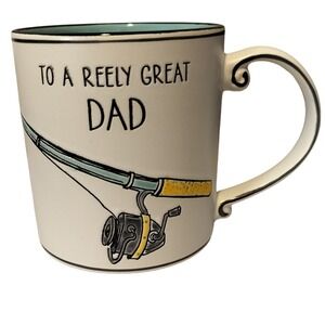 New Great Dad Fishing‎ Rod Mug Funny  Ceramic Coffee Cup 21oz
